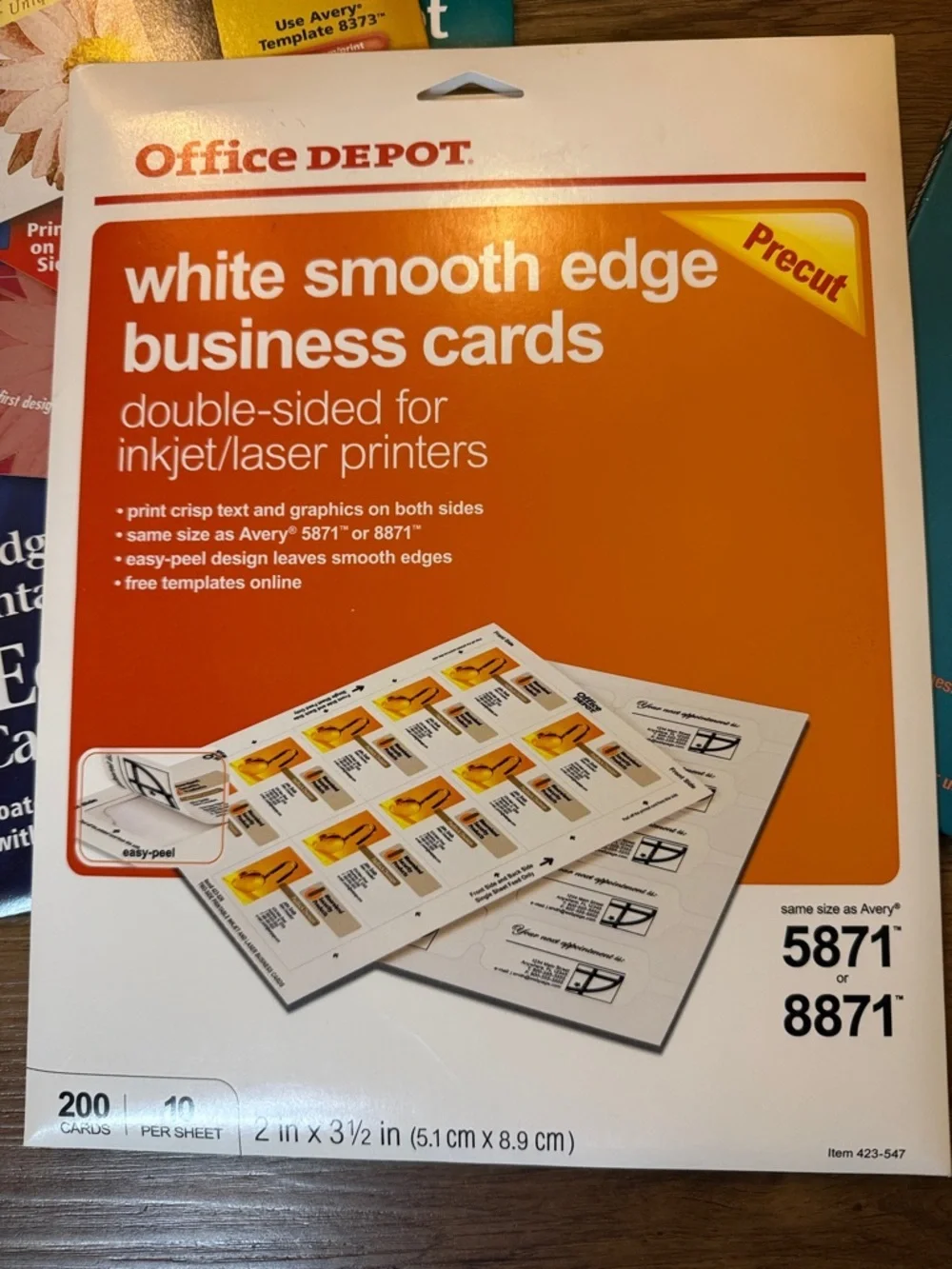 Ink Jet White Business Cards Lot of 4 Avery Staples Office Depot